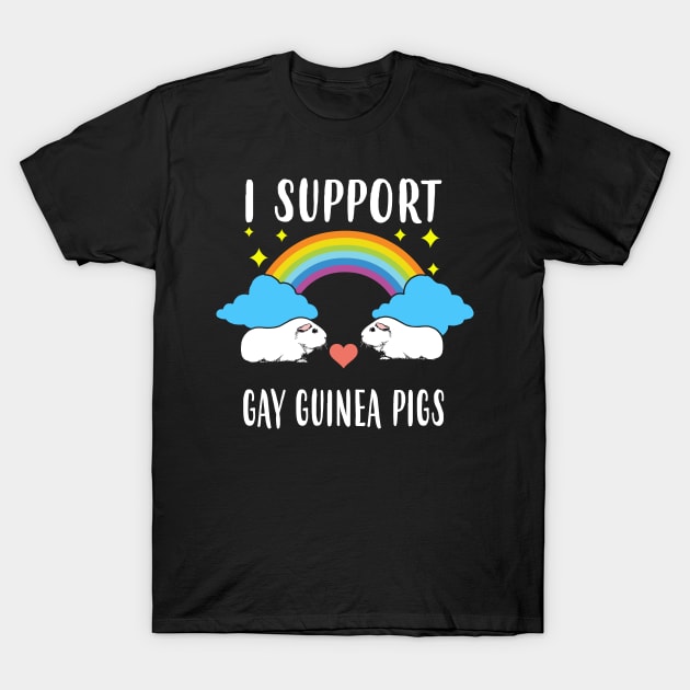 I Support Gay Guinea Pigs LGBT Pride T-Shirt by ROMANSAVINRST